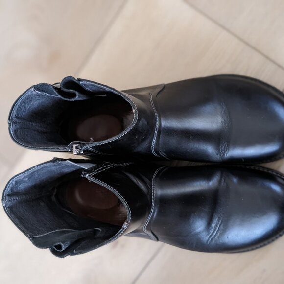 Birkenstock Black Leather Boots 40 - Picture 2 of 6